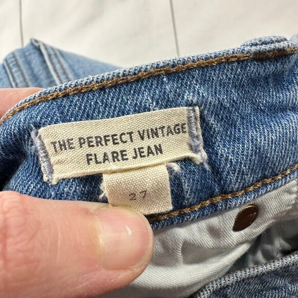 Madewell Jeans Womens 27 Blue Perfect Vintage Flare High Rise Heritage Stretch - Picture 5 of 12